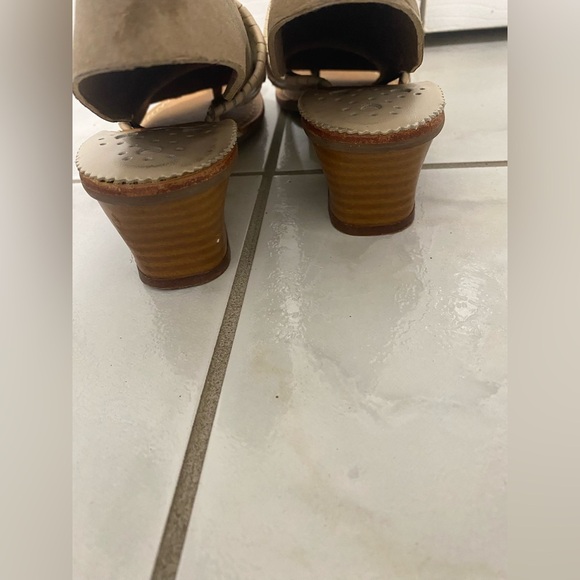 Jack Rogers Cream heels Sandals size 4 - Picture 4 of 7